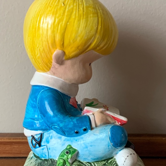 Vintage 1972 Joan Walsh Anglund Reading Kids Bookends - Picture 14 of 14